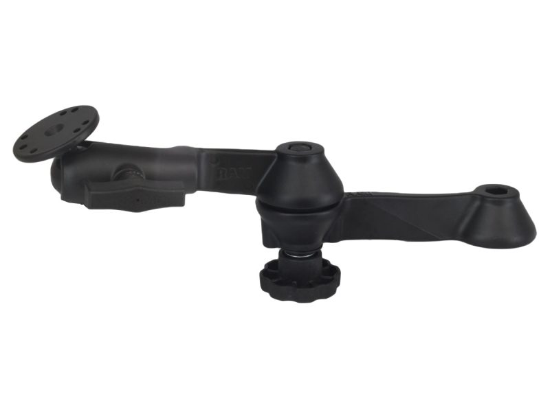 RAM® 12″ Long Double Swing Arm with Round Plate