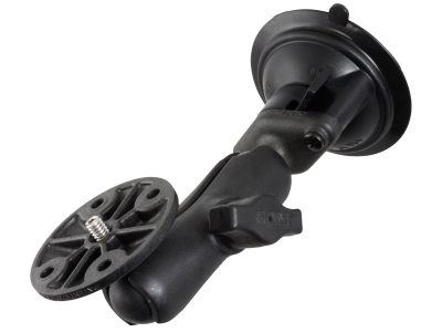 RAM® Twist-Lock™ Composite Suction Mount with Round Plate & 1/4″-20 Stud