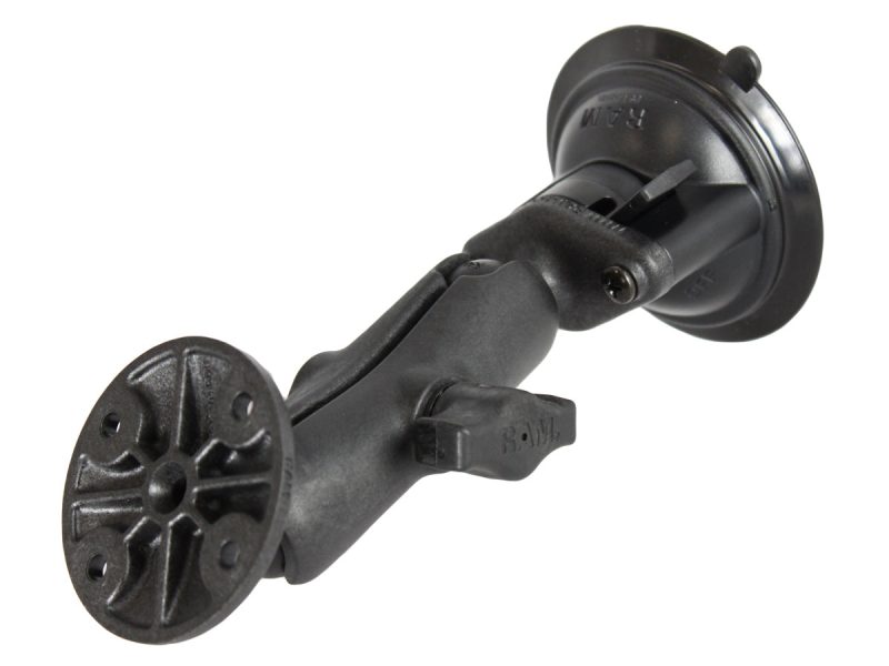 RAM® Twist-Lock™ Composite Suction Mount with Round Plate – Medium