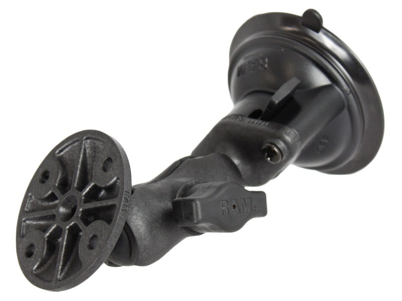 RAM® Twist-Lock™ Composite Suction Mount with Round Plate – Short
